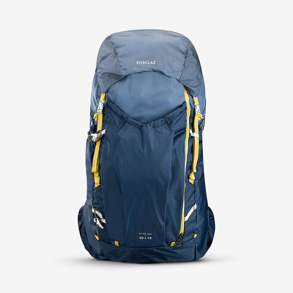 Decathlon Forclaz Men's MT900 50+10 L Ultralight Backpacking Pack Blue Gray