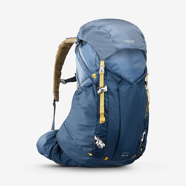 Decathlon Forclaz Men's MT900 50+10 L Ultralight Backpacking Pack Blue Gray