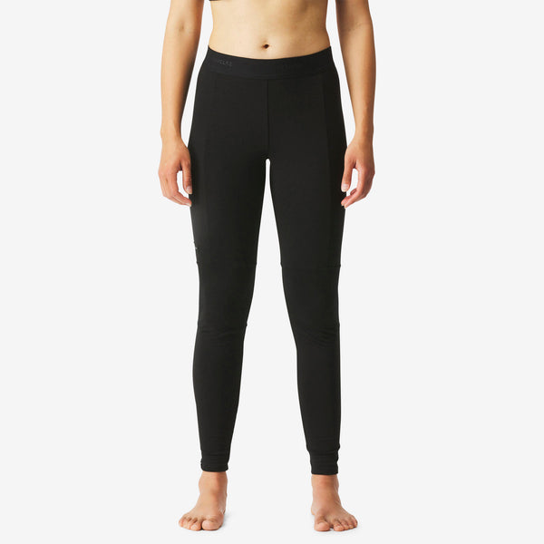 Decathlon Forclaz Women's merino wool legging underwear - MT500 Black Decathlon Forclaz Women's merino wool legging underwear - MT500 Black