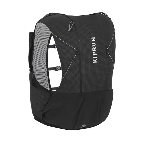 Decathlon Kiprun 10L Running Hydration Vest - 1L Water Bladder Included Smoked Black