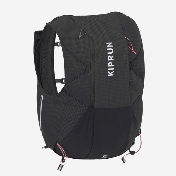 Decathlon Kiprun 15L Ultra Trail Running Hydration Vest - 2L Water Bladder Included Smoked Black