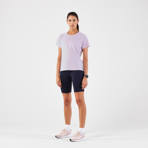 Decathlon Kiprun Run 500 Dry Women's Breathable Running T-shirt Pale Lilac Purple