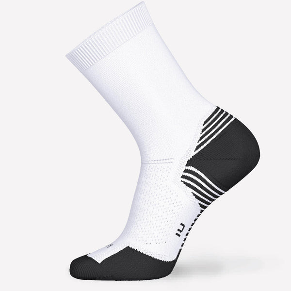 Decathlon Kiprun Run 500 Thick Mid-Calf Socks 2-Pack Snowy White