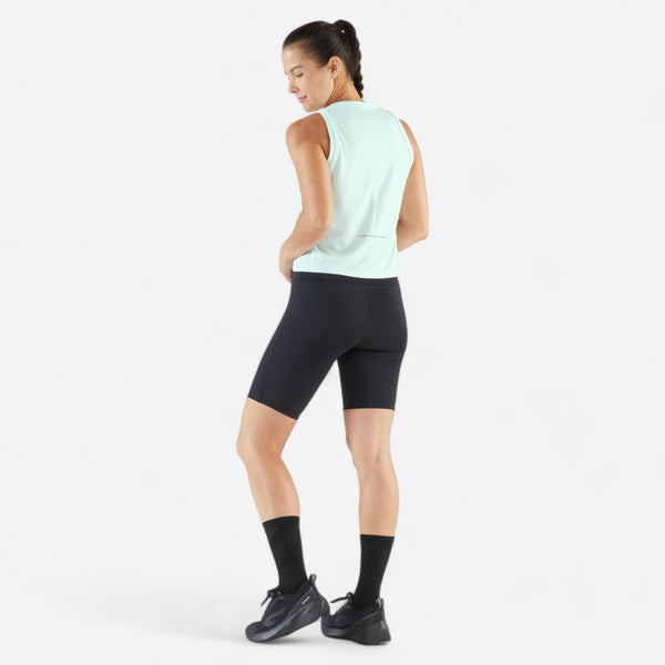 Decathlon Kiprun Run 500 Women's Cropped Running Tank Top Light Jade
