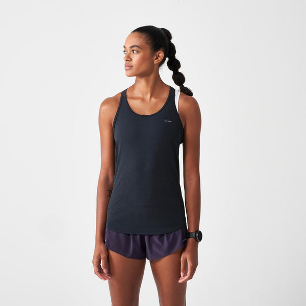 Decathlon Kiprun Women's Run 500 Seamless Comfort Running Tank Top Graphite Grey