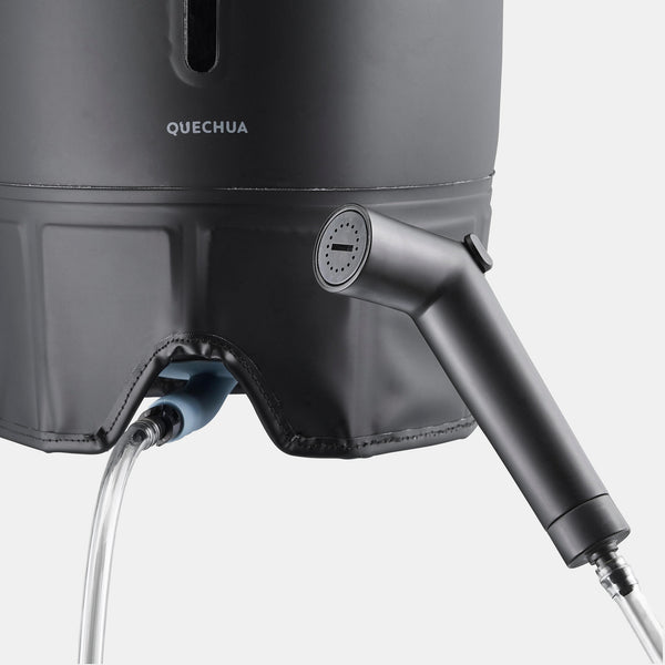 Decathlon Quechua 10 L Solar Pressure Camping Shower Black