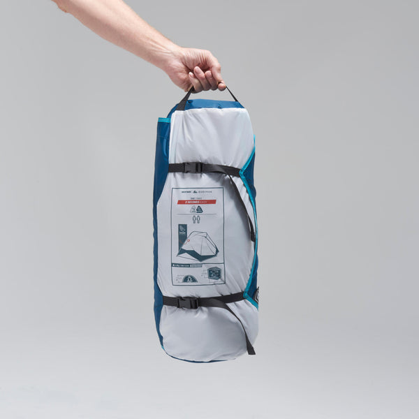 Decathlon Quechua 2 Second Easy Fresh & Black Waterproof Pop Up Camping Tent 2 Person Snowy White