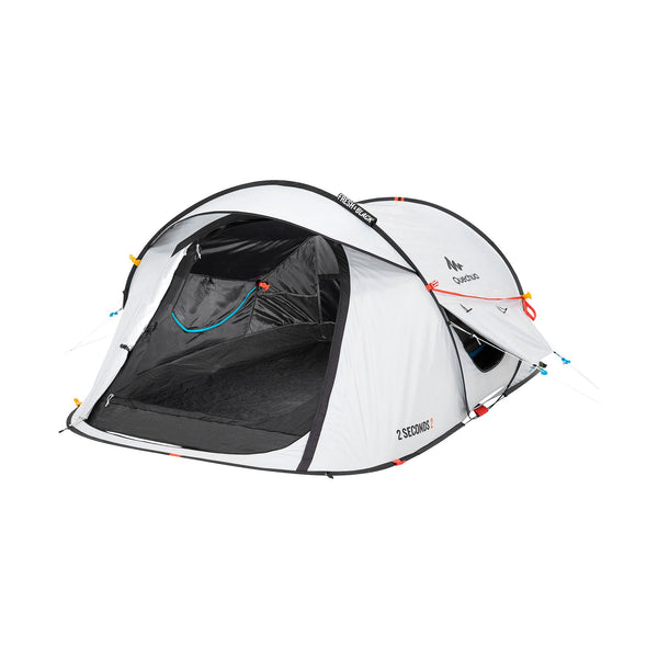 Decathlon Quechua 2 Second Fresh & Black Waterproof Pop Up Camping Tent 2 Person White