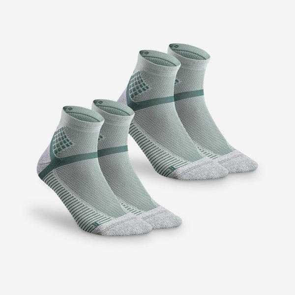 Decathlon Quechua Hike 900 Hiking Socks - 2 Pairs Pale Mint