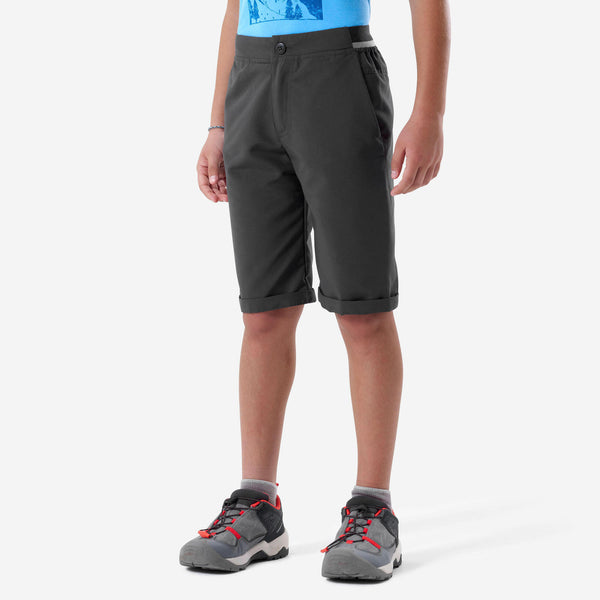 Decathlon Quechua Kids’ MH100 Hiking Shorts - Ages 7–15 Carbon Gray Decathlon Quechua Kids’ MH100 Hiking Shorts - Ages 7–15 Carbon Gray
