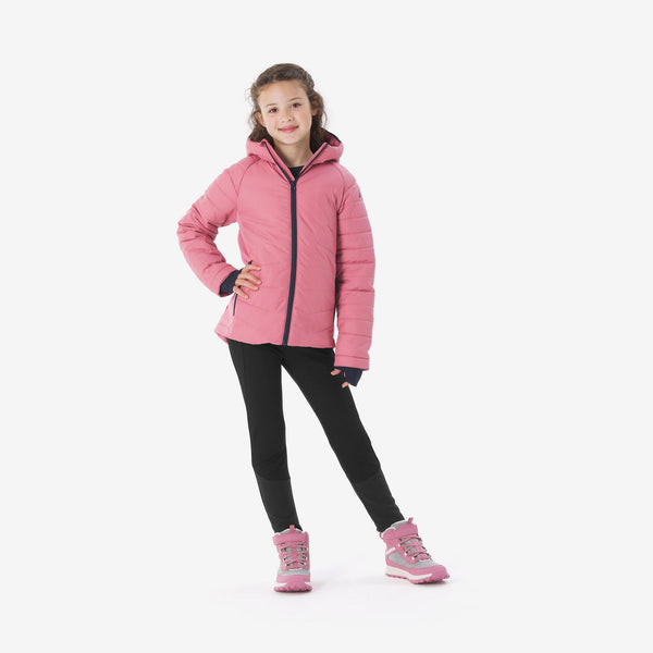 Decathlon Quechua Kids’ MH500 Hybrid Hiking Puffer Jacket Mauve