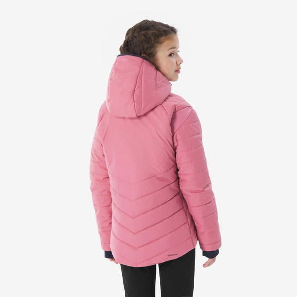 Decathlon Quechua Kids’ MH500 Hybrid Hiking Puffer Jacket Mauve