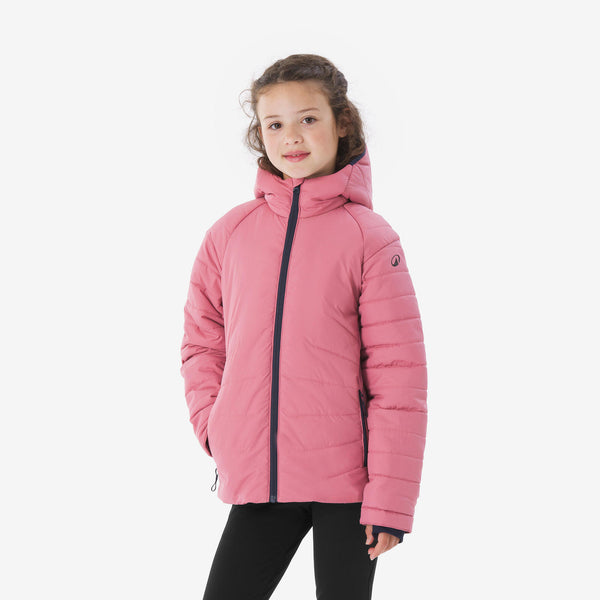 Decathlon Quechua Kids’ MH500 Hybrid Hiking Puffer Jacket Mauve