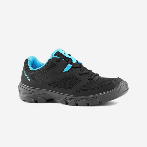 Decathlon Quechua Kids’ NH100 Lace-Up Hiking Shoes Smoked Black Decathlon Quechua Kids’ NH100 Lace-Up Hiking Shoes Smoked Black