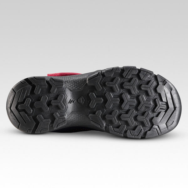 Decathlon Quechua Kids’ NH100 Velcro Hiking Shoes Strawberry Pink