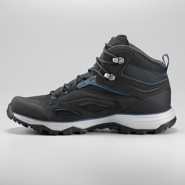 Decathlon Quechua Men's MH100 Waterproof Mid Hiking Boots Black