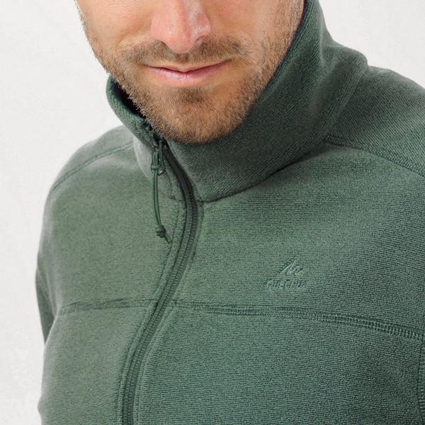 Decathlon Quechua Men's MH120 Fleece Hiking Jacket Laurel Green