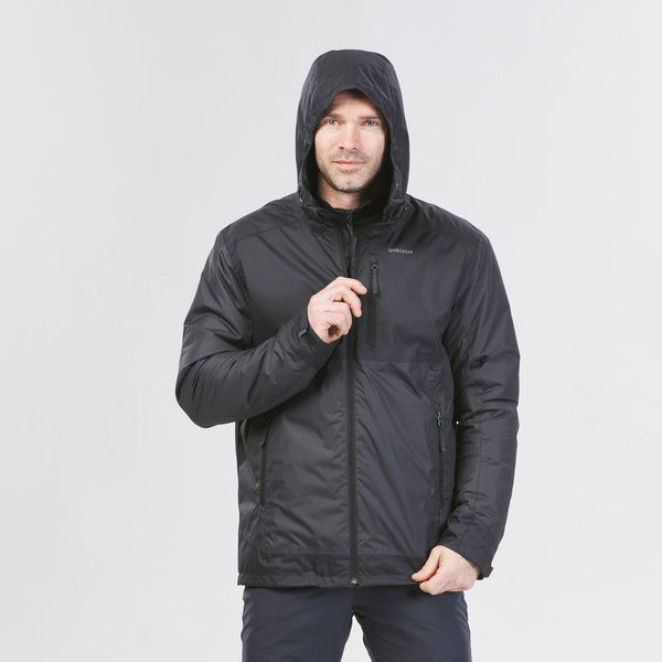Decathlon Quechua Men's NH500 Waterproof Winter Jacket Black