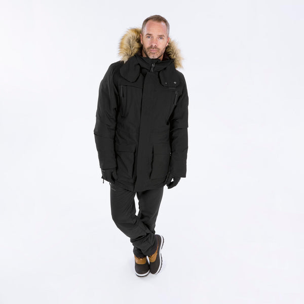 Decathlon Quechua Men's NH900 Winter Waterproof Hiking Parka Black