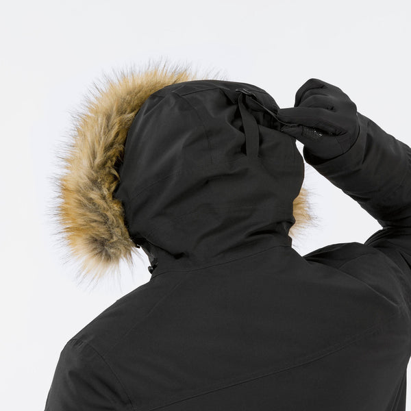 Decathlon Quechua Men's NH900 Winter Waterproof Hiking Parka Black