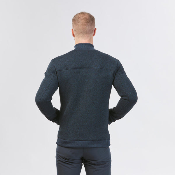 Decathlon Quechua Men's SH100 Fleece Winter Jacket Asphalt Blue