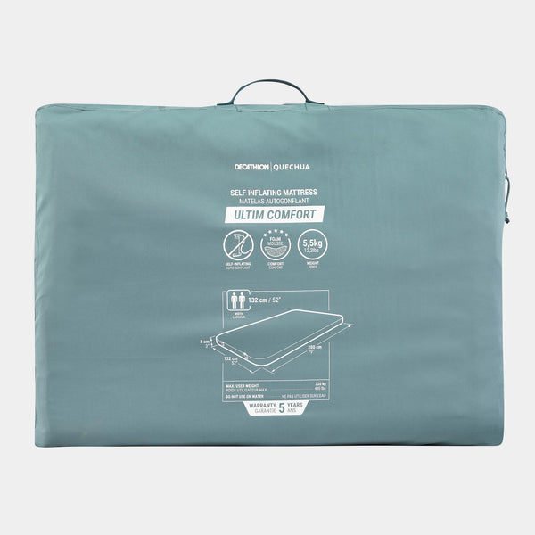Decathlon Quechua Ultimate Comfort Self-Inflating Mattress - 2 Person Gray