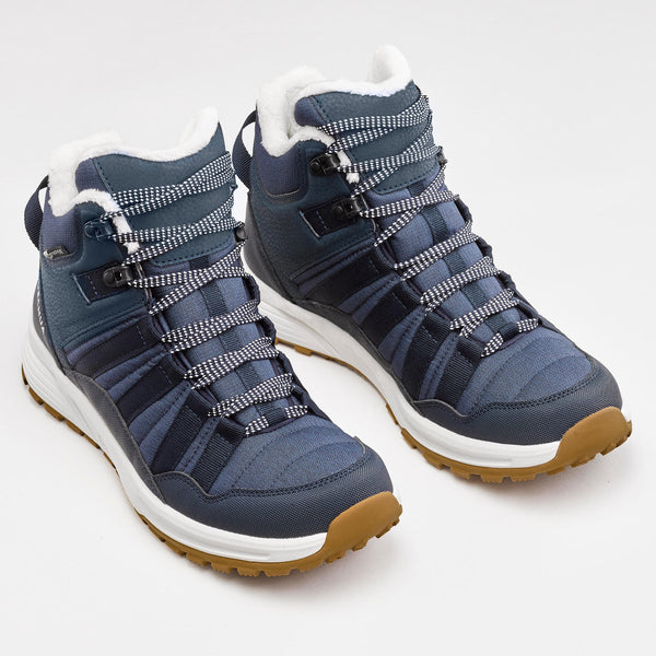 Decathlon Quechua Women's SH100 X-Warm Waterproof Mid Hiking Boots Asphalt Blue