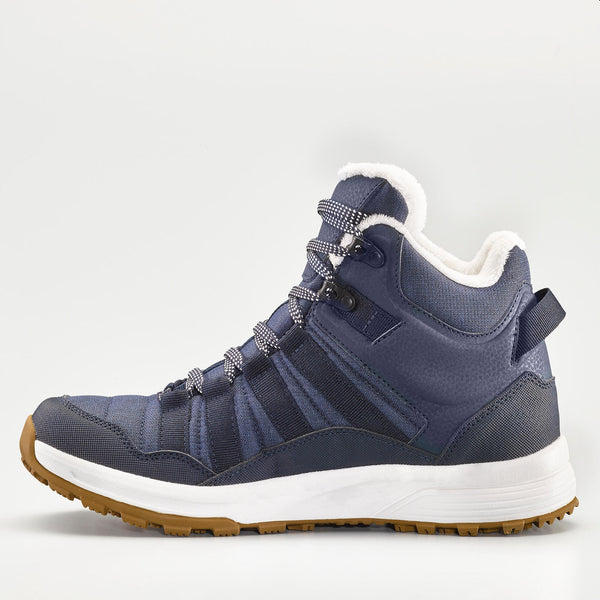 Decathlon Quechua Women's SH100 X-Warm Waterproof Mid Hiking Boots Asphalt Blue