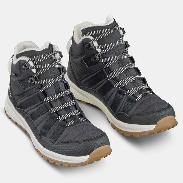 Decathlon Quechua Women's SH500 Mid Hiking Boots Black