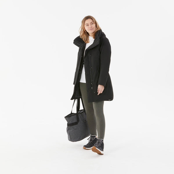 Decathlon Quechua Women's SH500 Waterproof Winter Parka Black