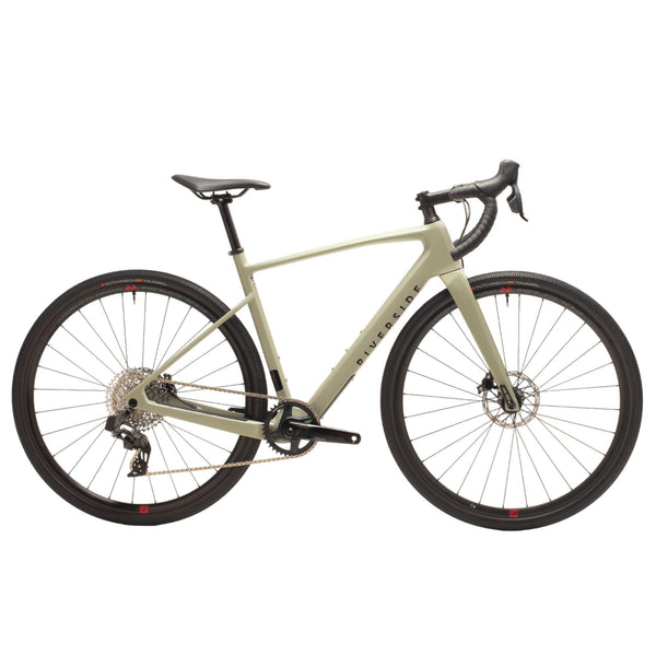 Decathlon Riverside GCR Rival AXS Carbon Gravel Bike Light Khaki