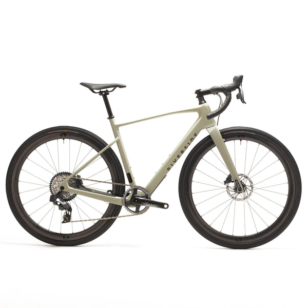 Decathlon Riverside GCR SRAM Force Carbon Gravel Bike - AXS Reynolds Light Khaki
