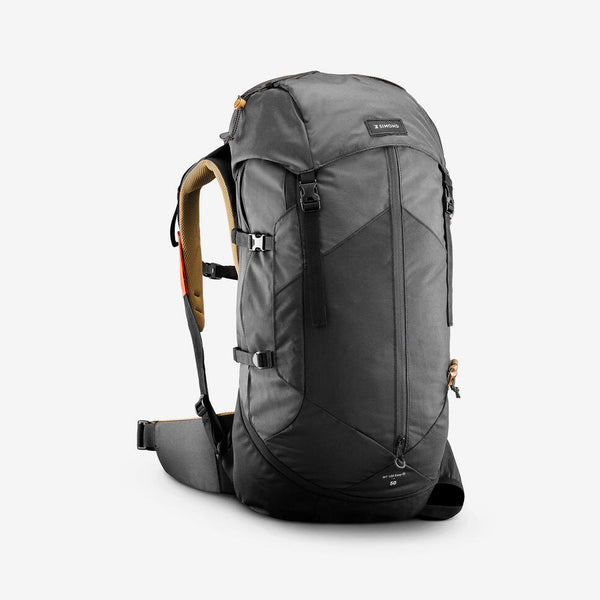 Decathlon Simond Men's MT100 Easyfit 50 L Backpacking Pack Carbon Gray