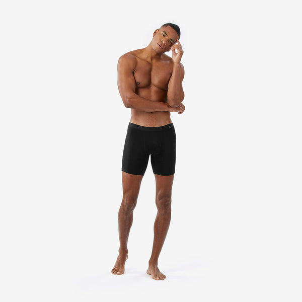 Decathlon Simond Men's MT500 Merino Wool Boxer Briefs Black