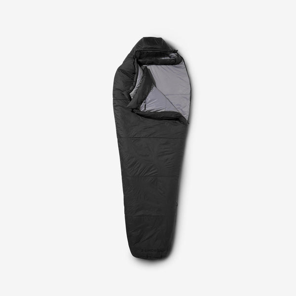 Decathlon Simond MT500 41°F Polyester Sleeping Bag Smoked Black