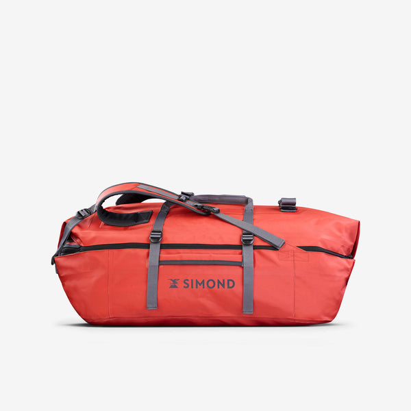 Decathlon Simond Transport 900 Extend 80-120 L Duffel Bag Brick Red
