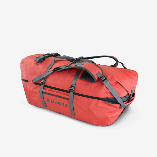 Decathlon Simond Transport 900 Extend 80-120 L Duffel Bag Brick Red
