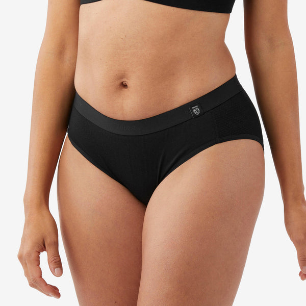 Decathlon Simond Trek 500 Merino Wool Backpacking Underwear Women's Black