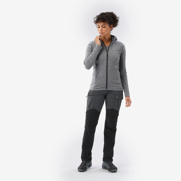 Decathlon Simond Women's Merino And Lyocell Hooded Jacket Merino Fresh Pewter