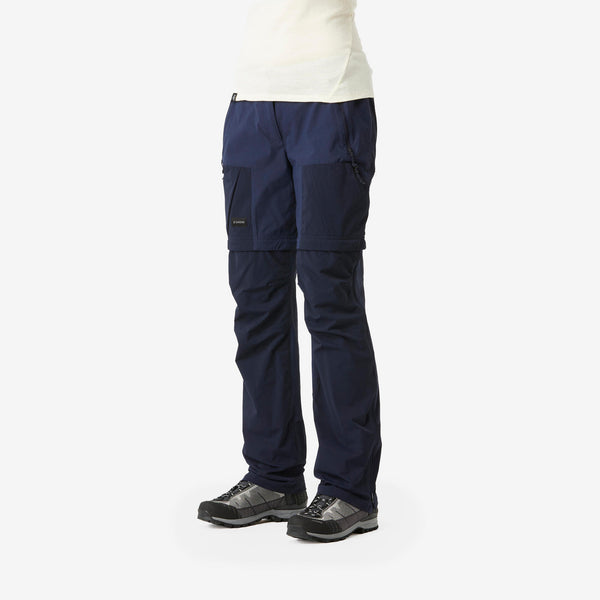 Decathlon Simond Women's MT500 2-in-1 Modular Hiking Pants Navy Blue