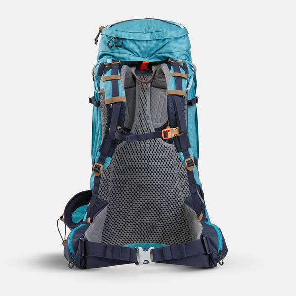 Decathlon Simond Women's MT500 Air 45+10 L Backpacking Pack Gray Blue
