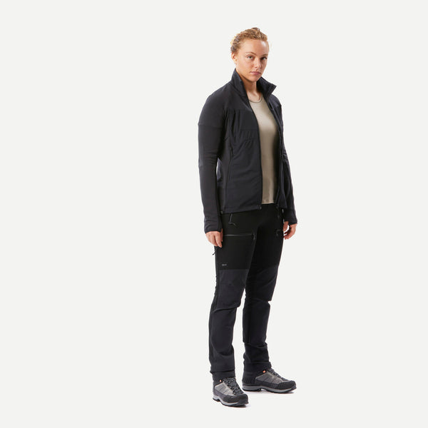 Decathlon Simond Women’s MT900 Merino Wool Hiking Jacket Smoked Black