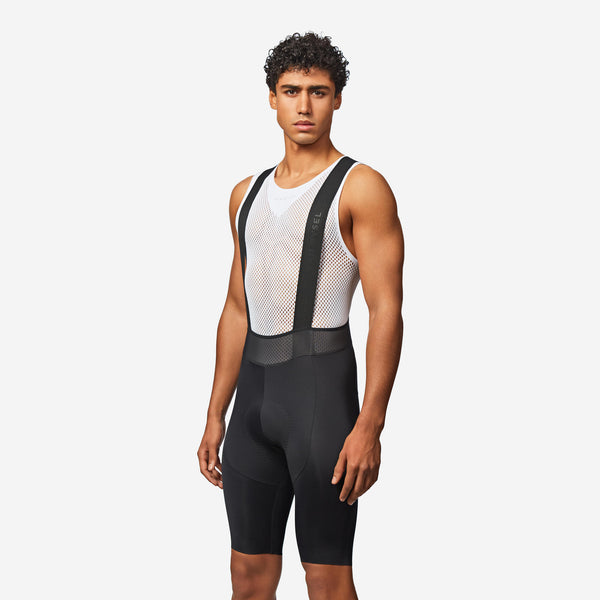 Decathlon Van Rysel Men's RCR 4 Cycling Bib Shorts Smoked Black