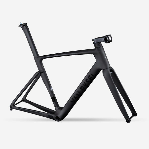 Decathlon Van Rysel RCR Pro Frame Kit Raw Carbon + Fork + Stem + Seat Post Default Color