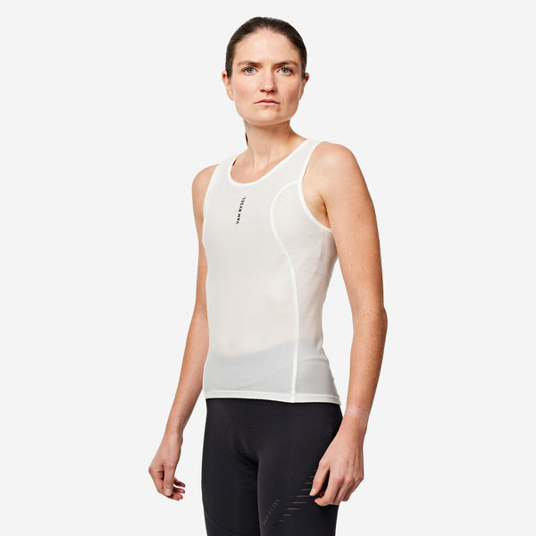 Decathlon Van Rysel Women's Cycling Mesh Warm Weather Base Layer Magnolia