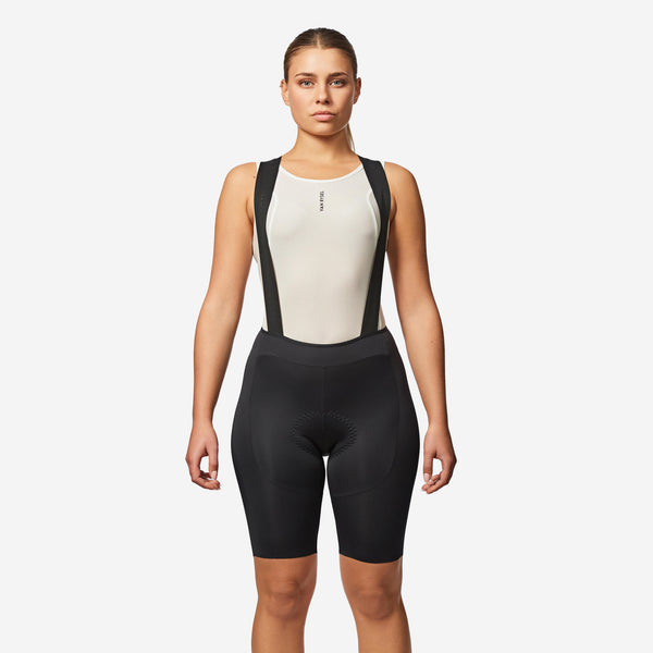 Decathlon Van Rysel Women's RCR 3 Cycling Bib Shorts Smoked Black