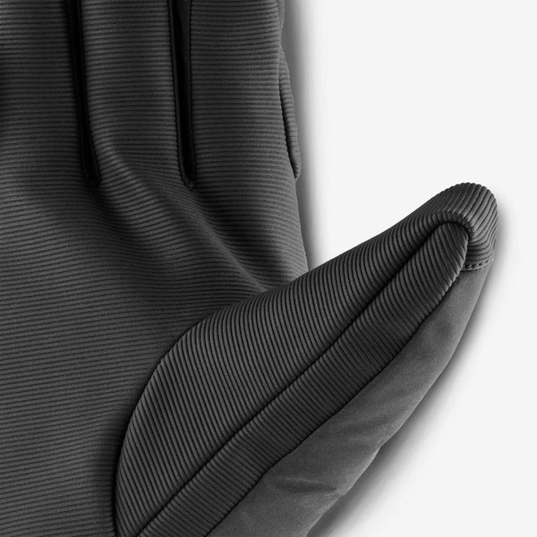 Decathlon Wedze Adult 500 Waterproof Ski Gloves Smoked Black