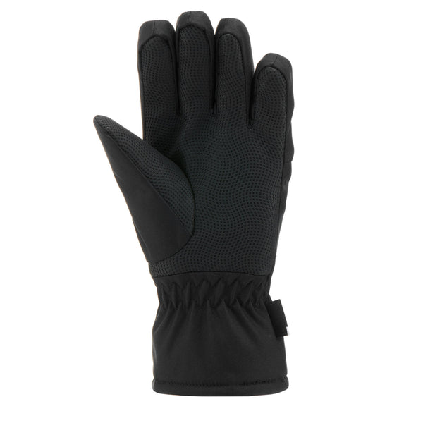Decathlon Wedze Kids' 100 Warm Waterproof Ski Gloves Smoked Black