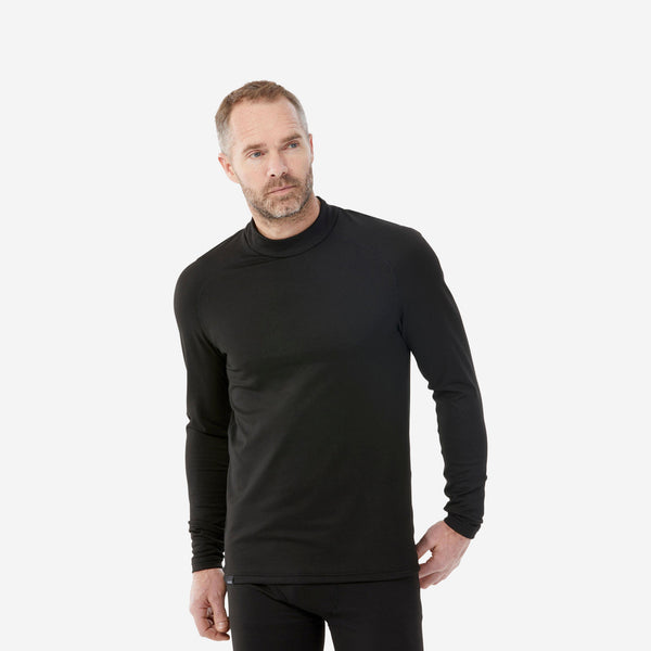 Decathlon Wedze Men's BL 500 Thermal Ski Base Layer Black