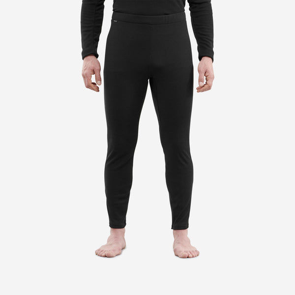 Decathlon Wedze Men's BL100 Ski Base Layer Bottoms Black